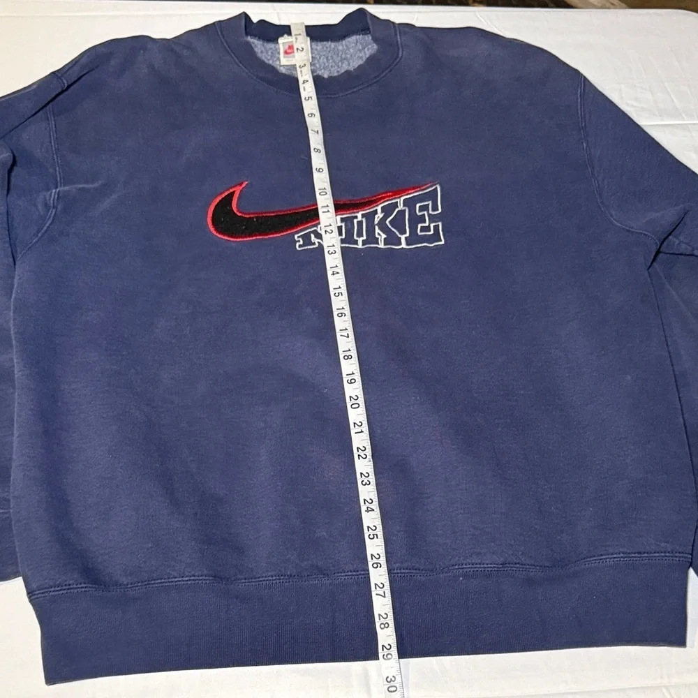 Vintage 90s Men's Nike Big Swoosh Crewneck Sweatshirt XL RARE